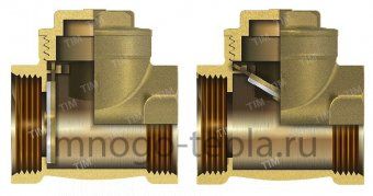 Обратный клапан лепестковый 1 1/2" ГГ TiM JH-1014C - №1