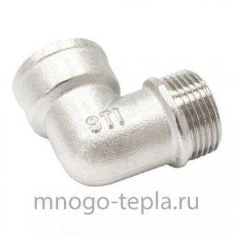Угольник 3/4" В-Н никелированный латунный - №1