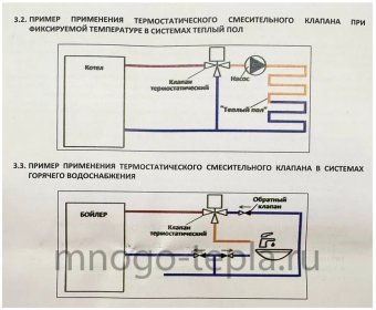 Термостатический смесительный клапан ZEISSLER ZSm.412.164305, подсоединение 3/4" НР, регулировка температуры 20-43°С, KV 1.6 - №1