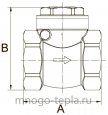 Обратный клапан лепестковый 1 1/2" ГГ TiM JH-1014C - №4