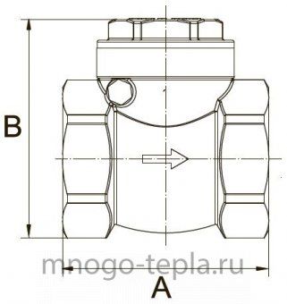 Обратный клапан лепестковый 1 1/2" ГГ TiM JH-1014C - №1