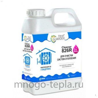Реагент для очистки систем отопления HeatGuardex CLEANER 826 R, 1 л - №1