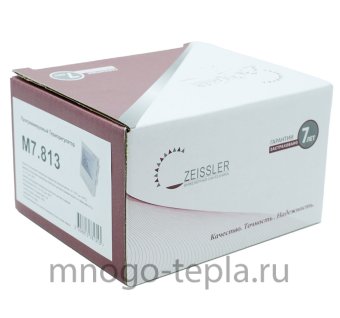 Программируемый терморегулятор комнатный Zeissler M7.813, со встроенным датчиком, для управления сервоприводами - №1