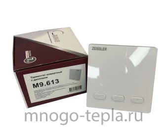 Терморегулятор комнатный Zeissler M9.616, встроенный датчик, для теплого пола - №1