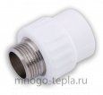 Муфта комбинированная 25 - 1/2" НР, полипропиленовая - №2