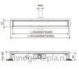 Трап для душа с горизонтальным выпуском свободного вращения Zeissler BAD538002, размер 800 x 70мм, защита от запаха (сухой + гидрозатвор) - №3