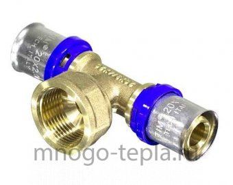 Пресс - тройник муфта 16 х 1/2" ВР х 16 TIM F-T1602F - №1