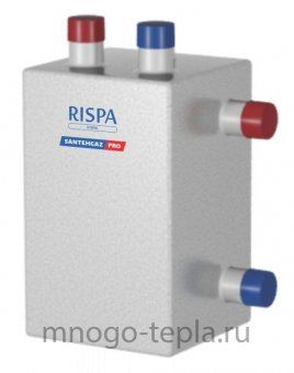 Коллекторный модуль с гидрострелкой RISPA ГРУ+КМГ 30-2В сталь Compact - №1