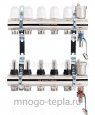 Коллекторная группа PROFACTOR PF MB 802.12 1" ВР, 12 отводов 3/4", расходомер, воздухоотводчик, сливной кран - №2